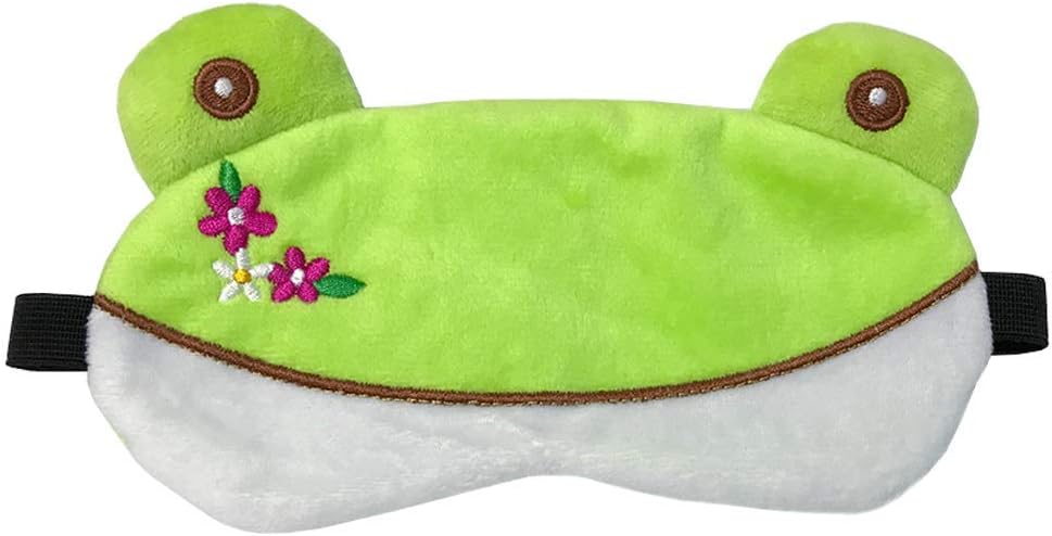 Creative Plush Cartoon Frog Eye Mask - Fluff Cute Sleep Mask (Ms. Frog)