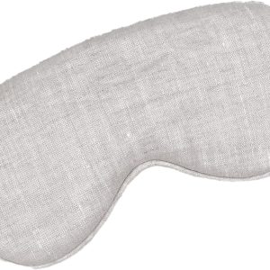 Pure Linen Sleep Mask with Elastic Band - No Pressure on Eyes, Side Sleeper, Natural