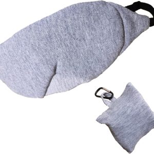 Blackout Eye Mask for Side Sleeper - with Nose Wing Trim Strip, Night Blindfold
